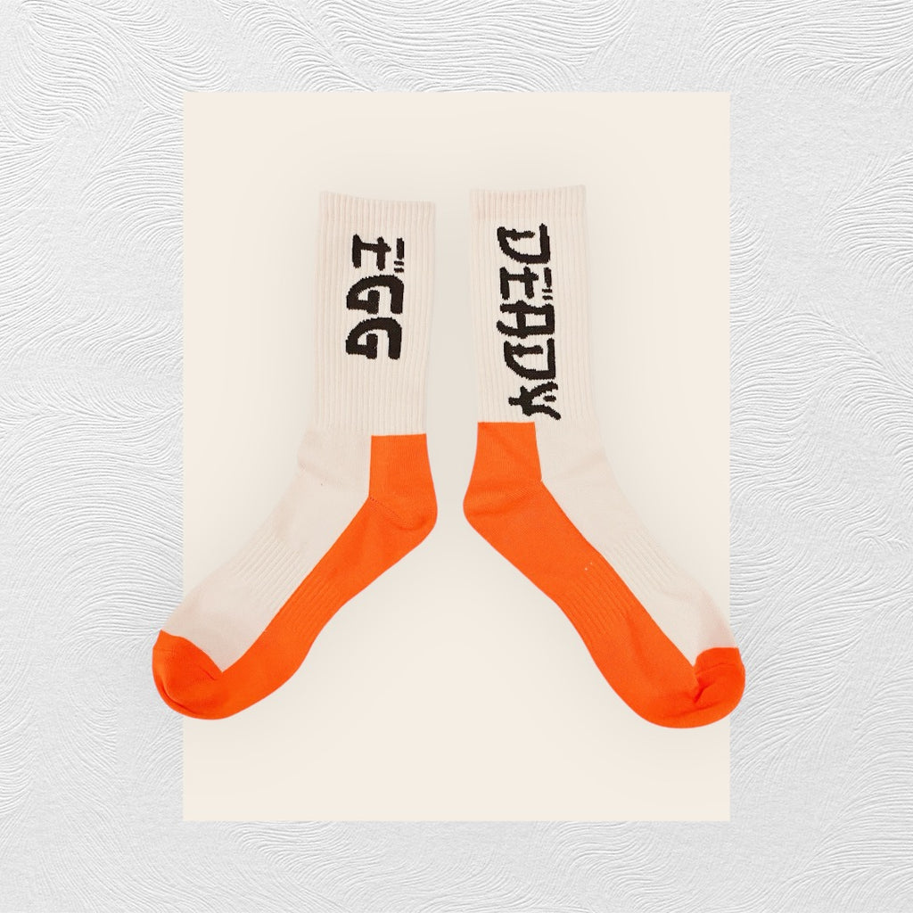 "DEADY EGG" Socks