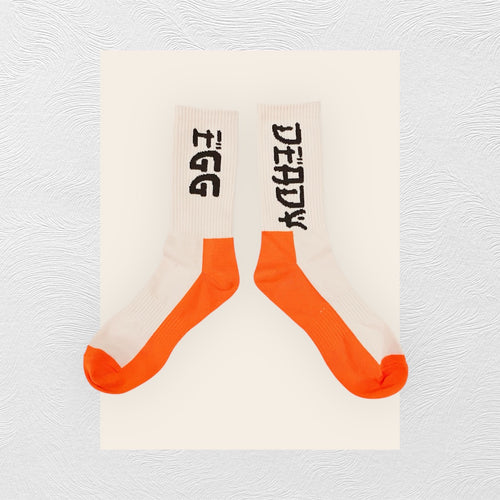 "DEADY EGG" Socks