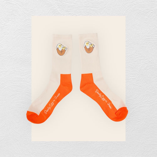"DEADY EGG" Socks
